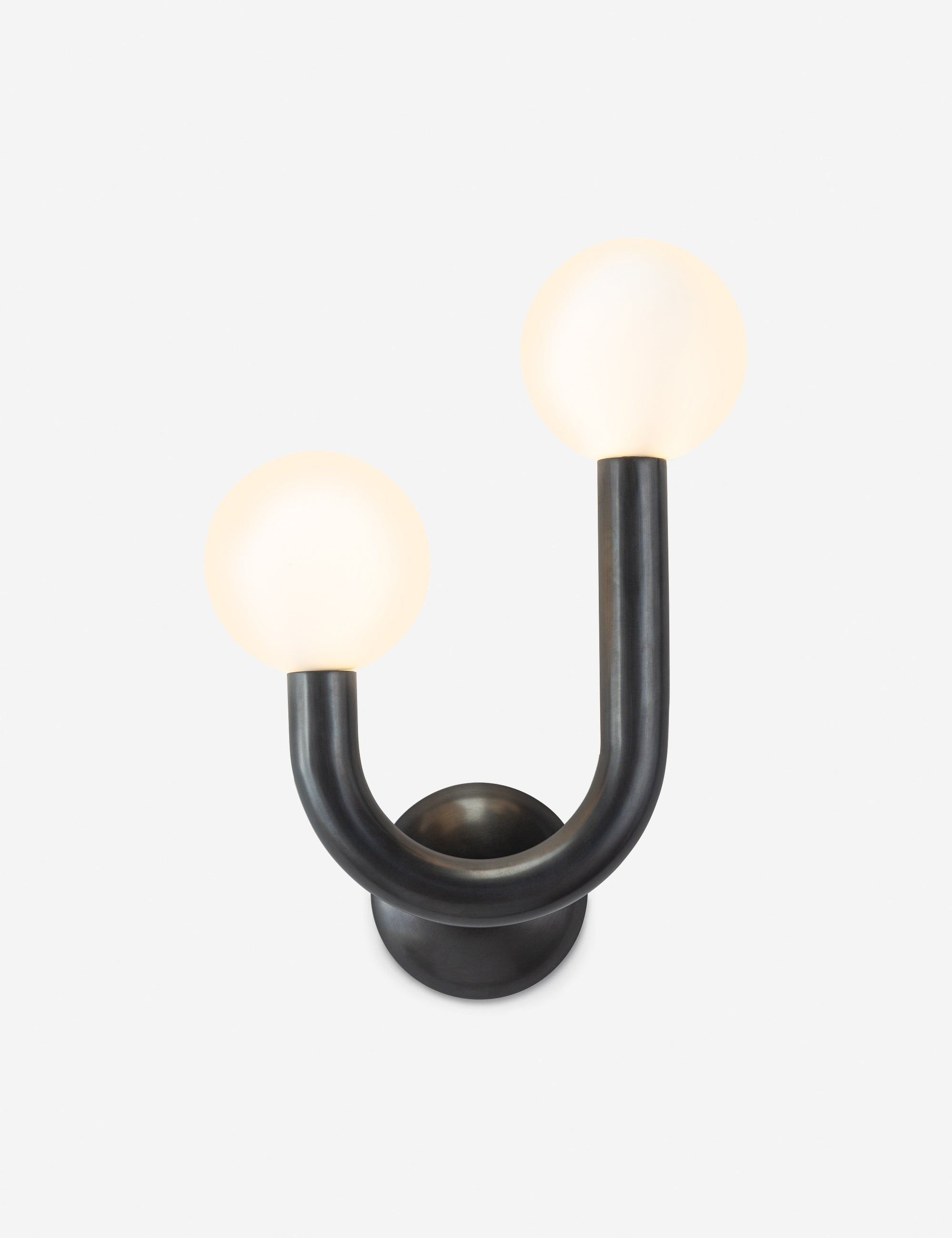 Dual Glow Dimmable Oil-Rubbed Bronze Brass Sconce