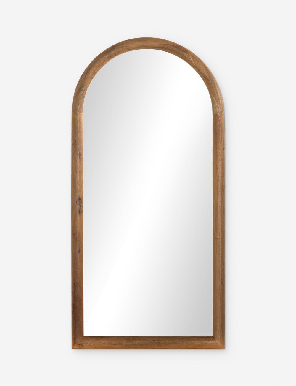 Truett Vintage Art Deco Smoked Acacia Full-Length Mirror