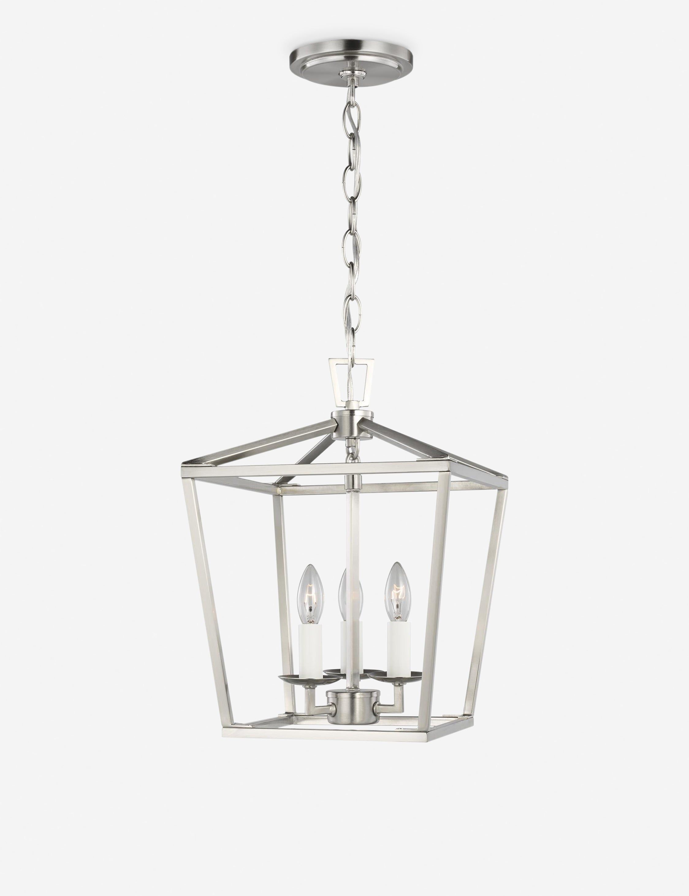 Elegant 3-Light Brushed Nickel Mini Pendant for Indoor/Outdoor