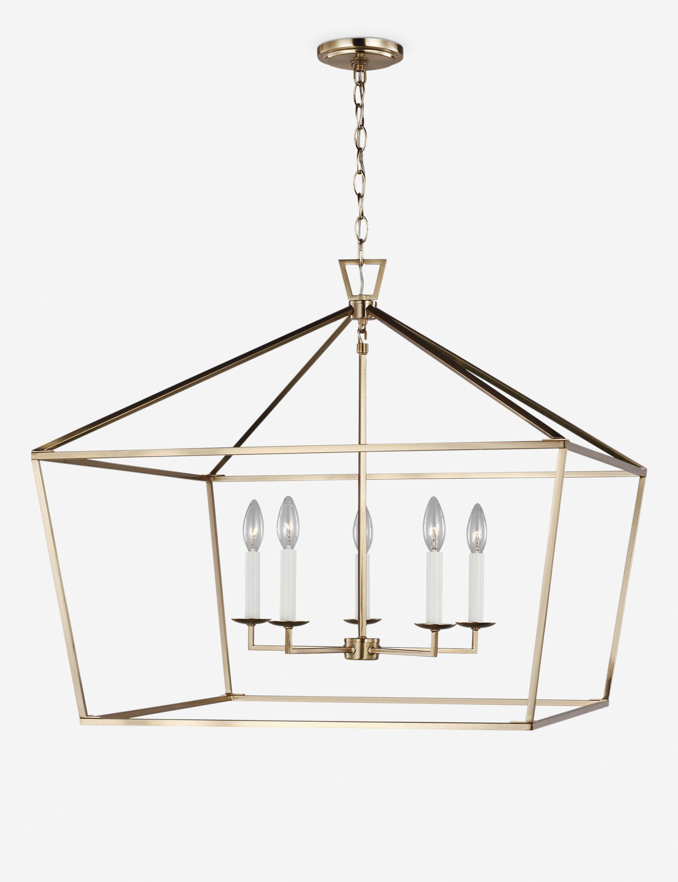 Dianna 28" Satin Brass 5-Light Pendant