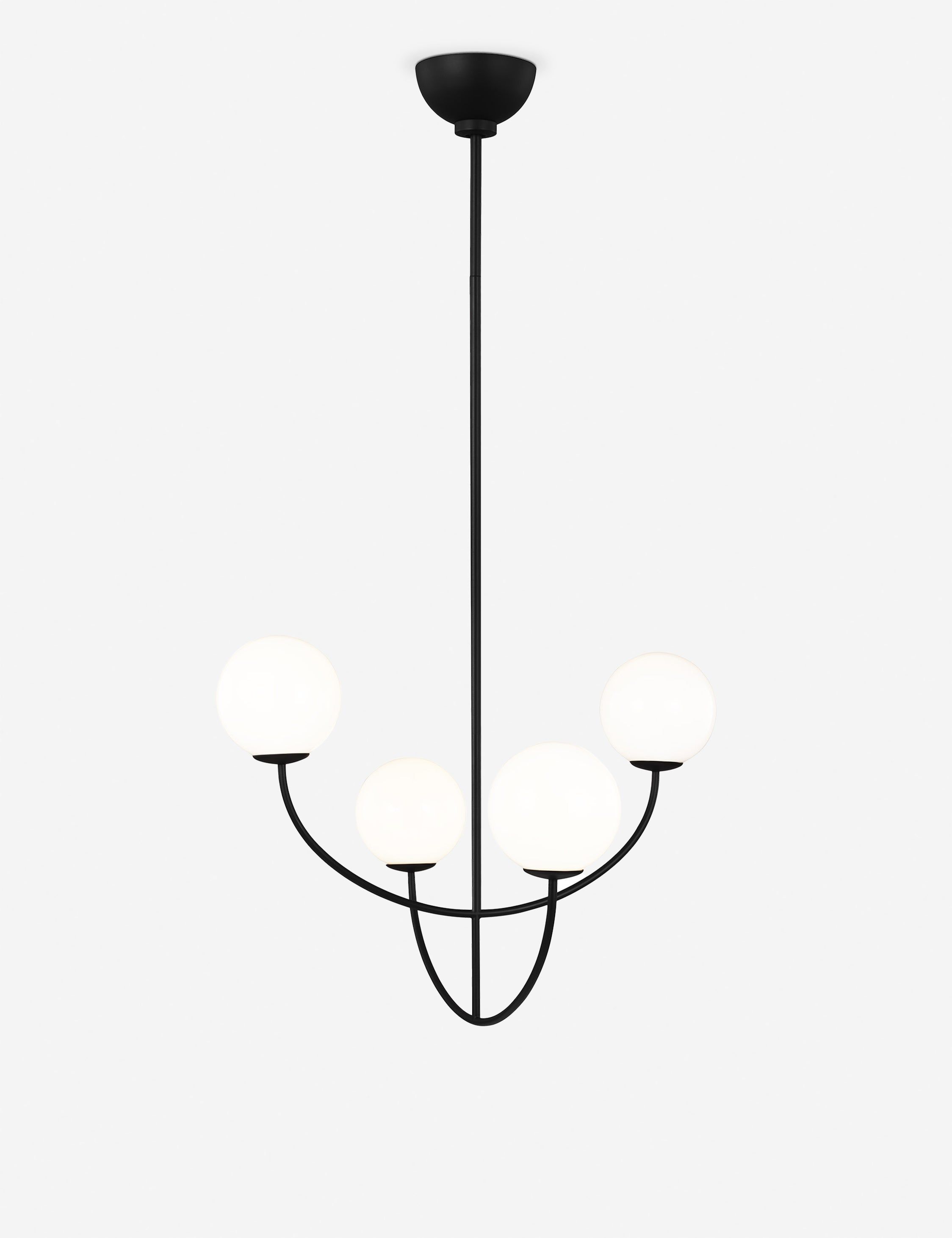 Elegant Galassia Midnight Black 30" Modern Chandelier