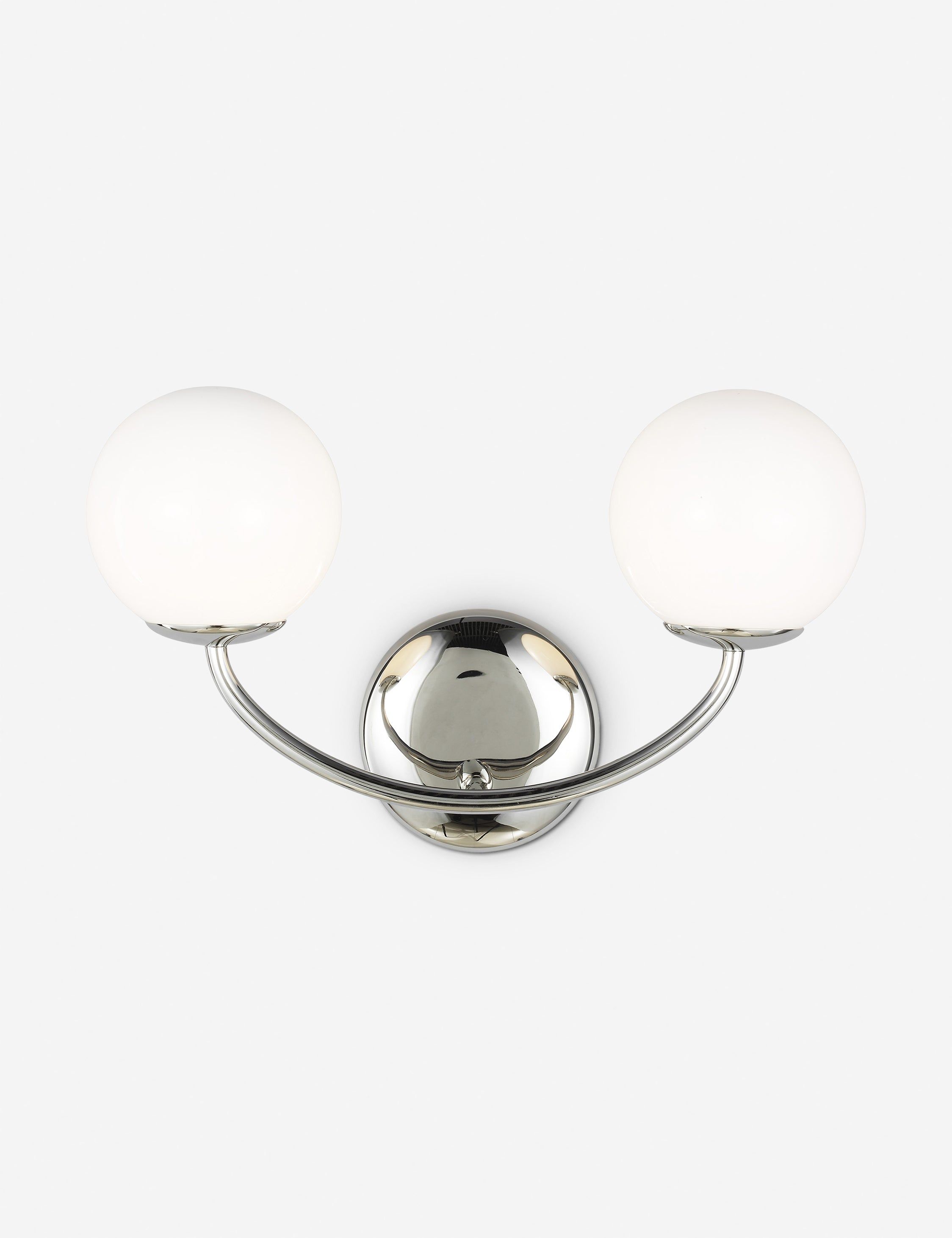 Galassia Teardrop Vanity Wall Sconce in Polished Nickel