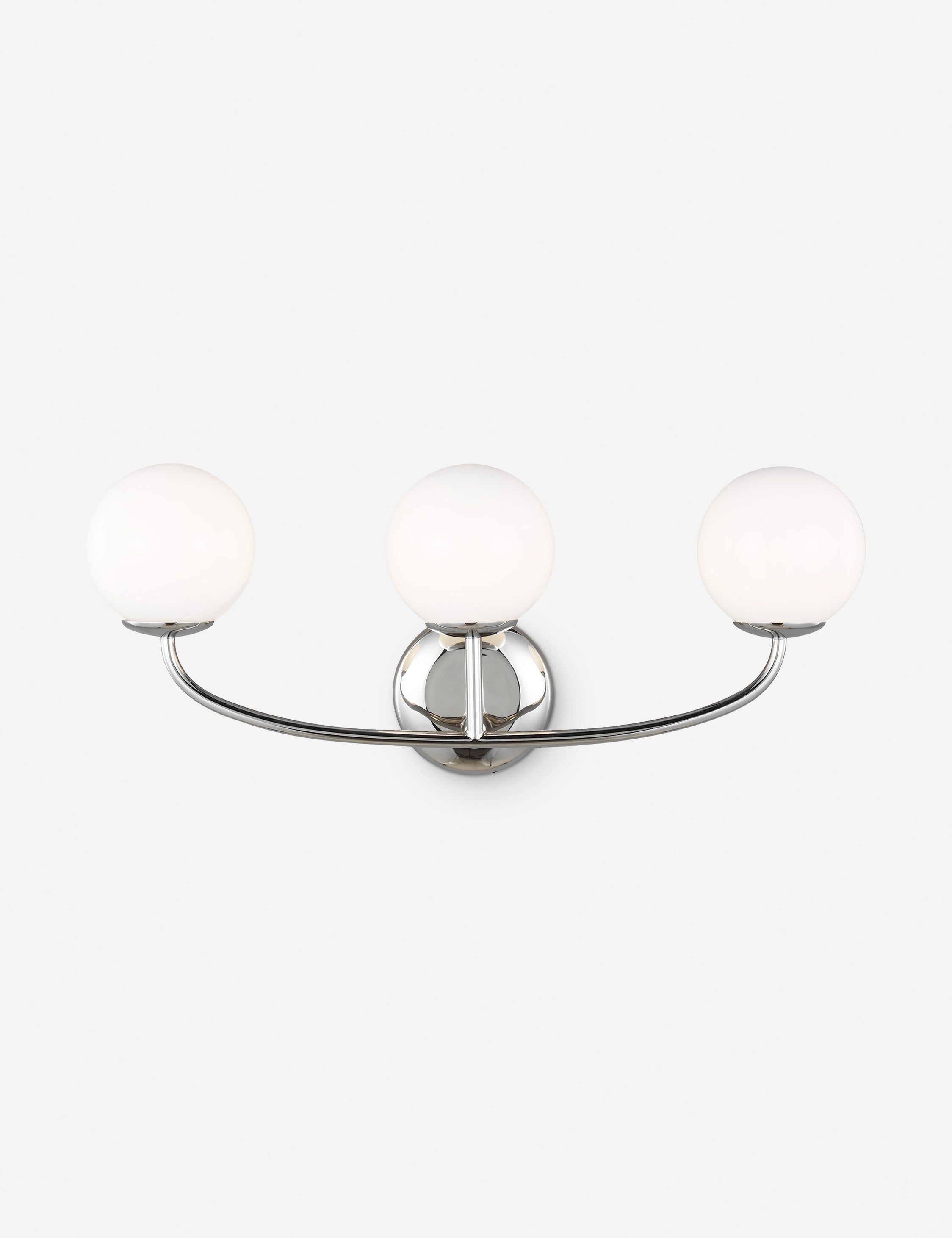 Galassia Elegance 23" Polished Nickel 3-Light Vanity Sconce