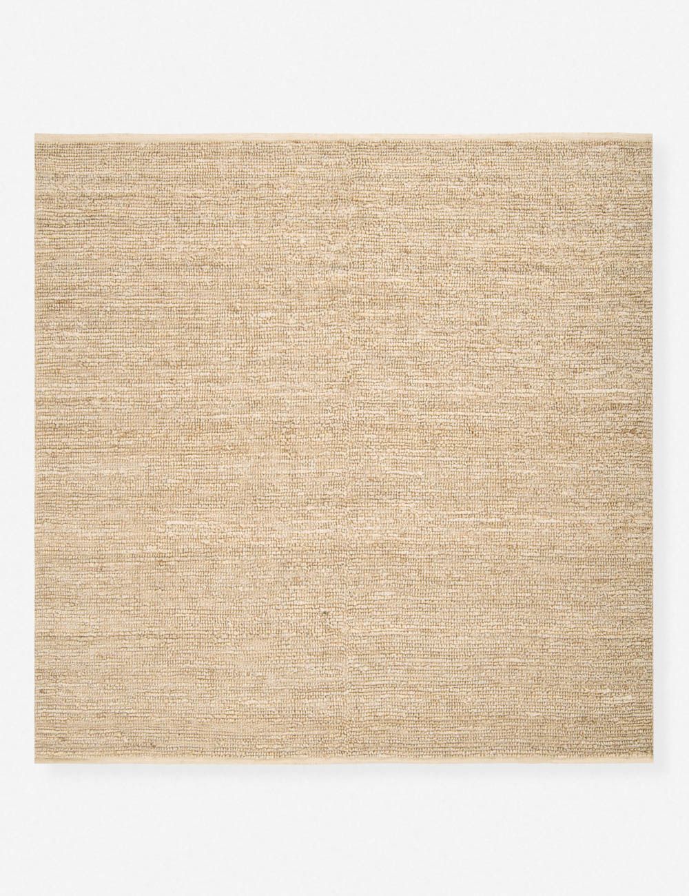 Handwoven Earthy Tone Solid Jute 8' Square Area Rug