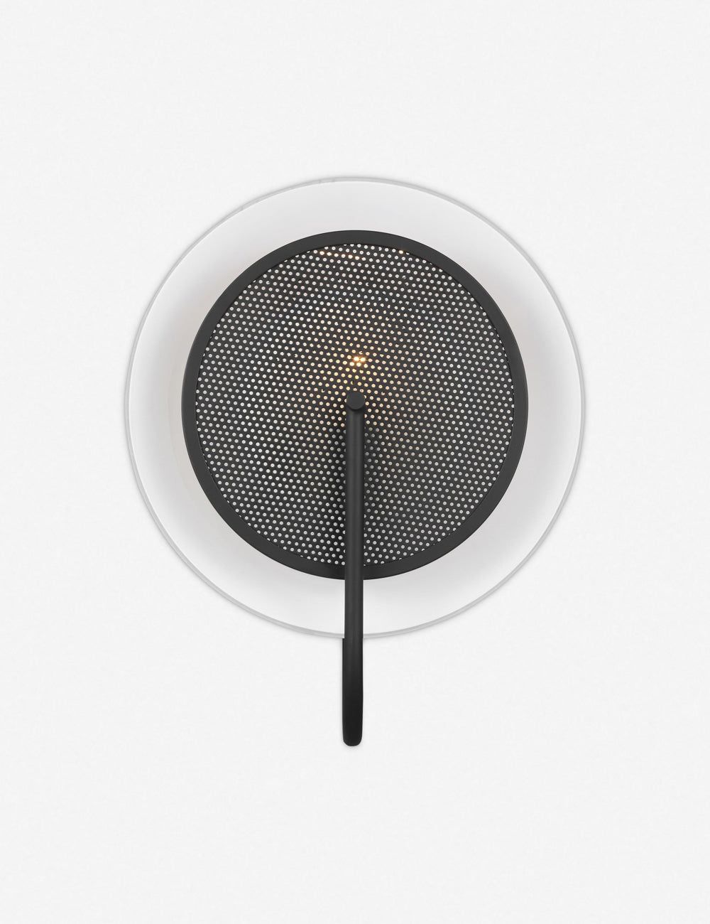 Midnight Black Organic Form 16'' Dimmable Wall Sconce
