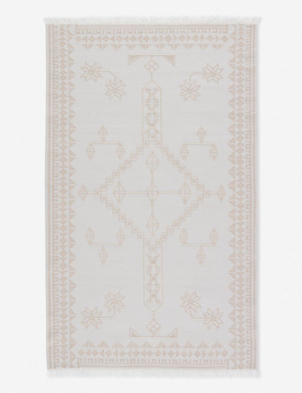 Revelry Ollin 10'x14' Gray Medallion Handwoven Area Rug