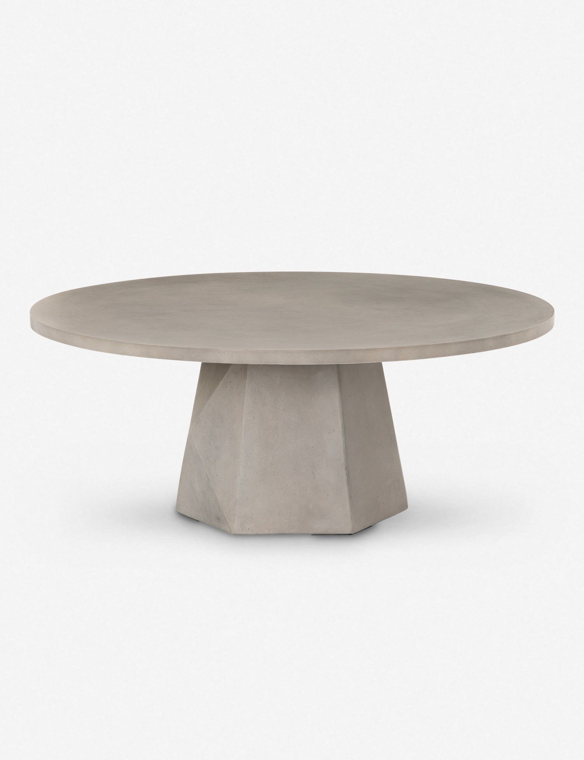 Elemental Gray 40" Round Concrete Coffee Table