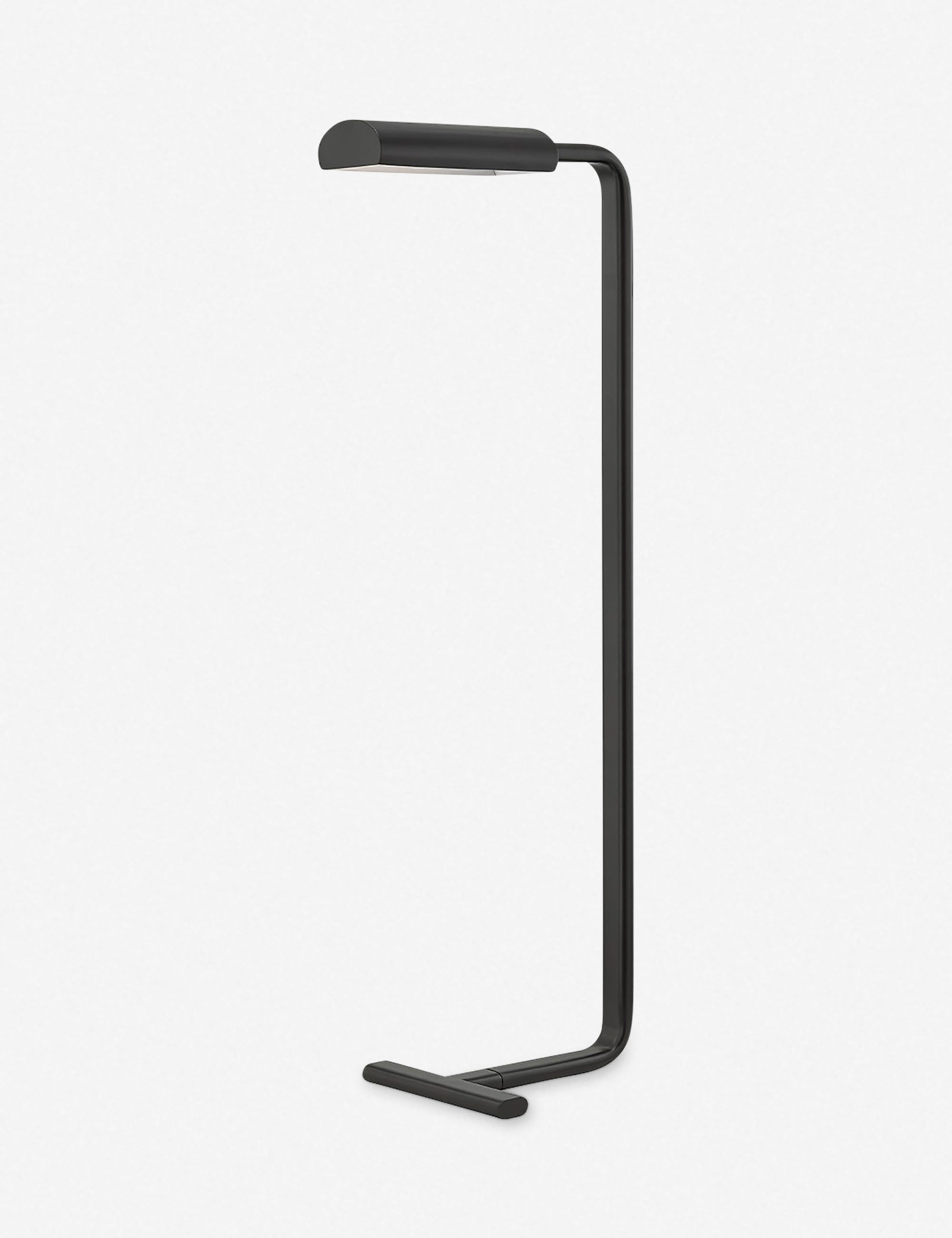 Old Bronze Arc Adjustable Metal Shade Floor Lamp