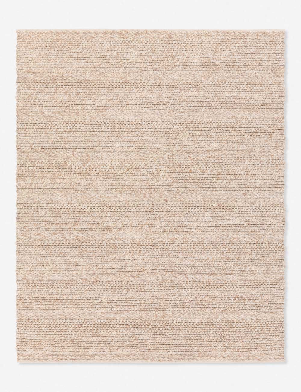 Handmade Ivory Stripe Wool Braided Rug 2' x 3'