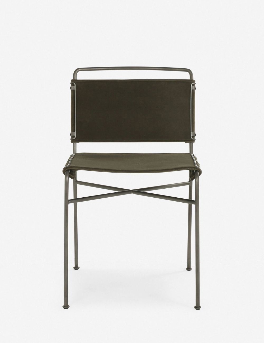 Modern Velvet Loden Gray Upholstered Side Chair 33"H