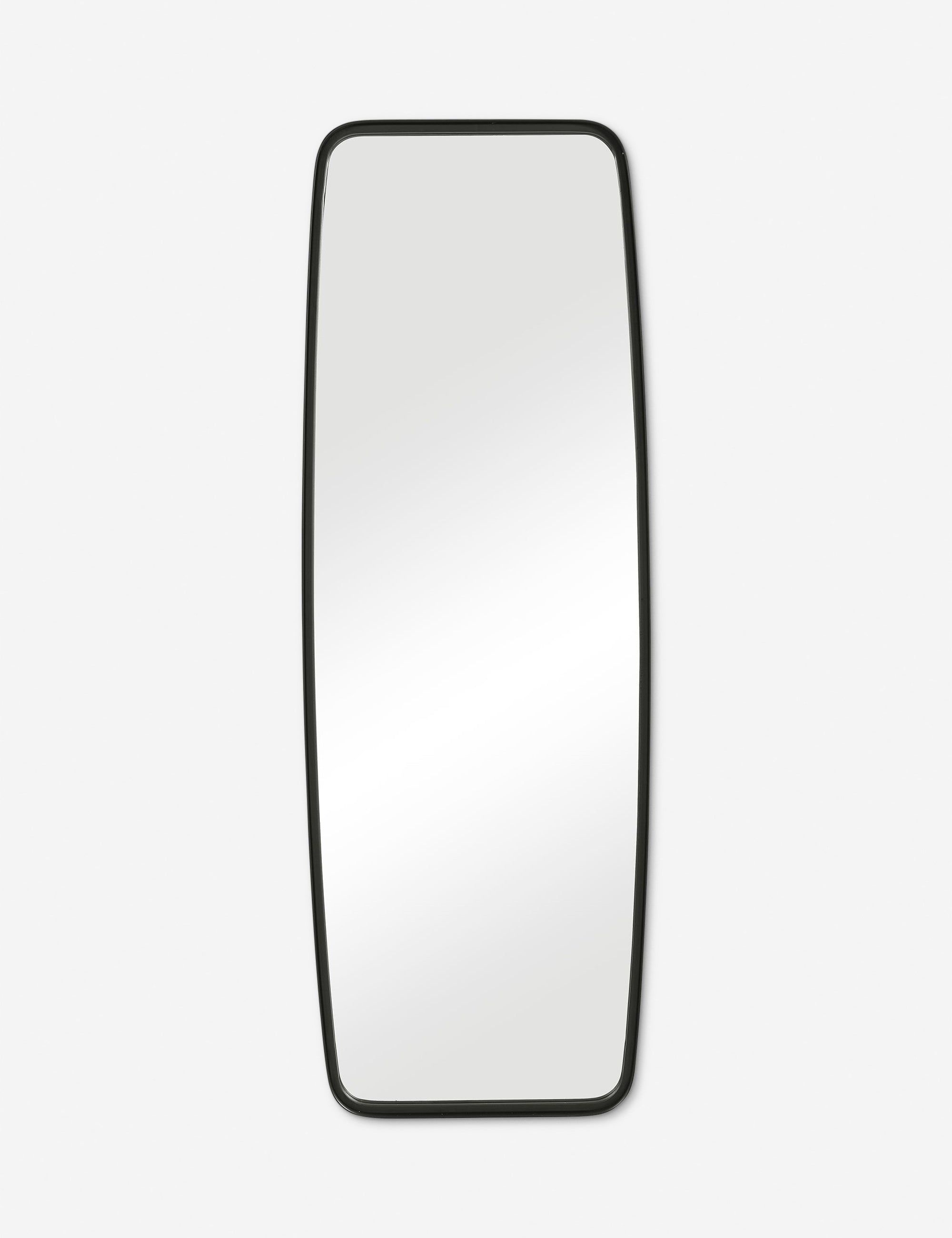 Devyn Traditional Full Length Matte Black Wood Mirror