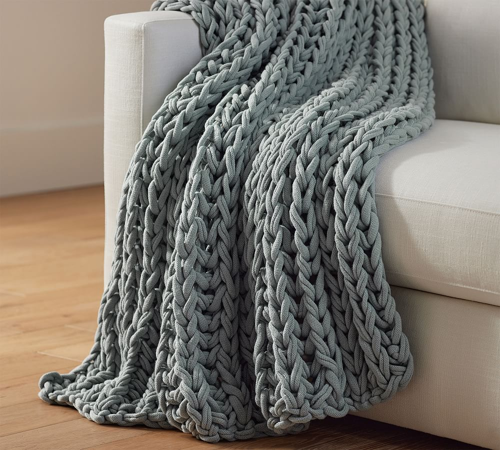 Plush Colossal Handknit Throw