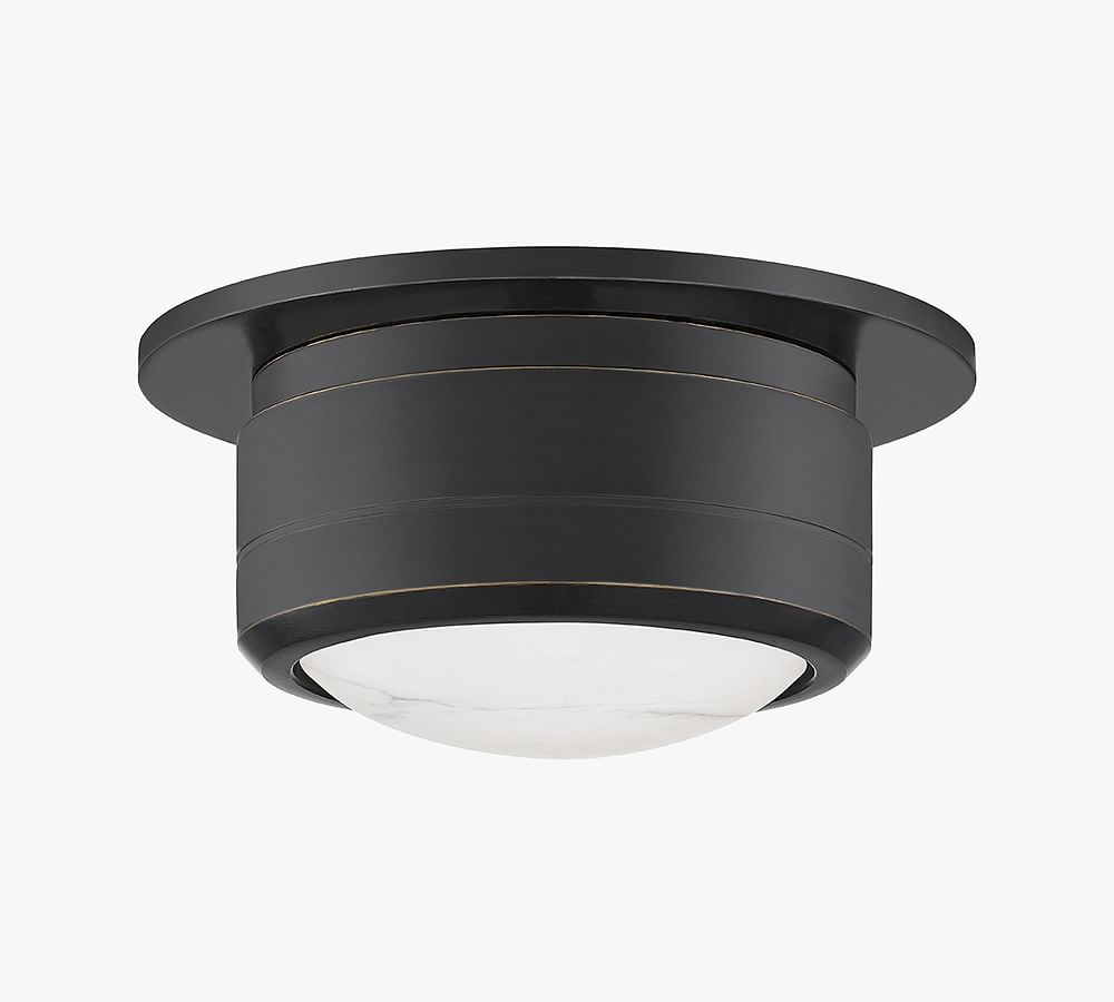 Jin Flush Mount Light - Antique Bronze / Small