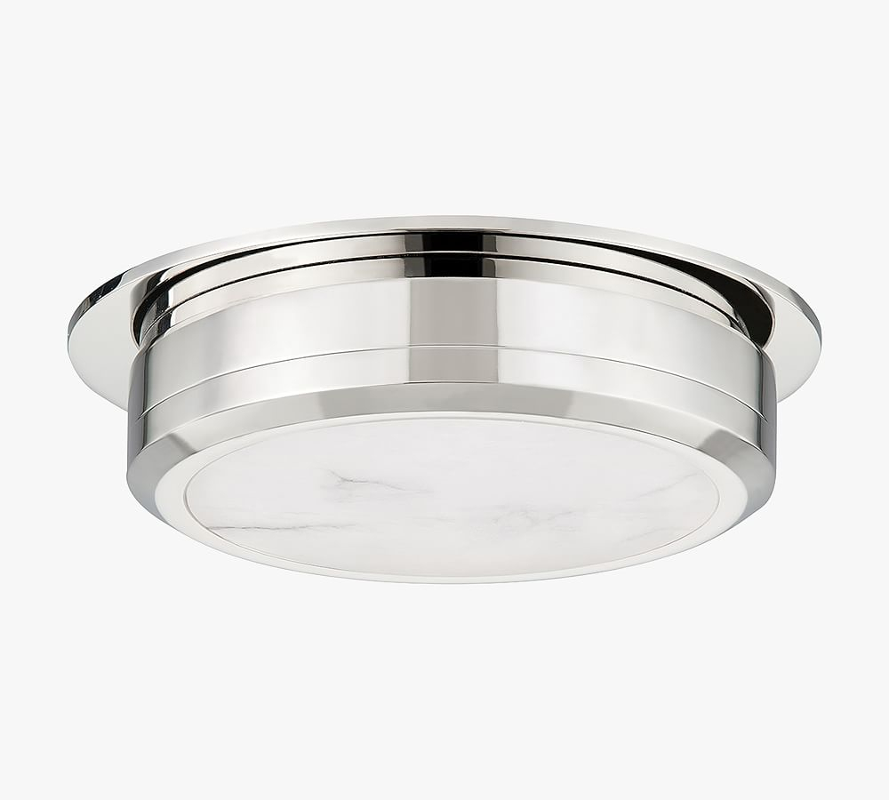 Jin Flush Mount Light - Polished Nickel / Medium