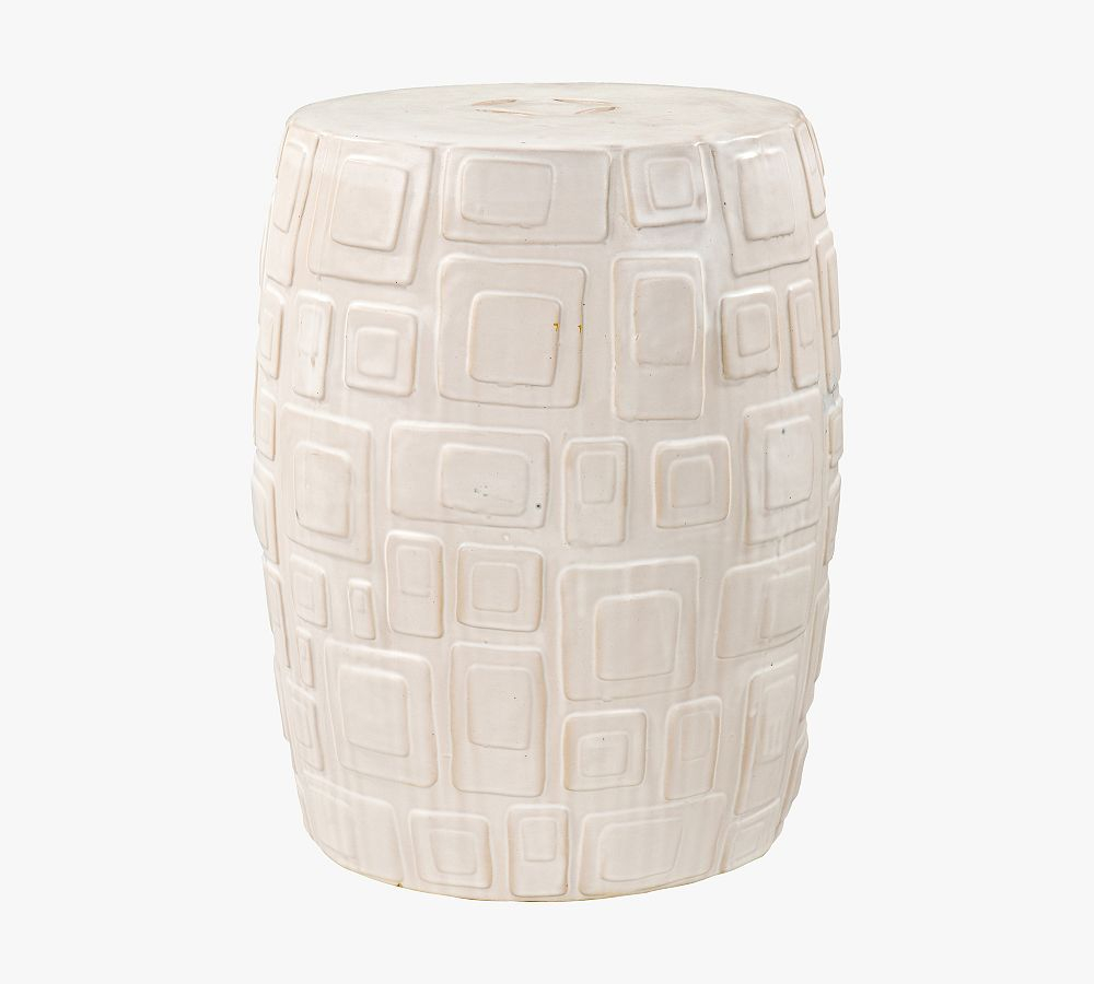 Calvin Ceramic Accent Stool