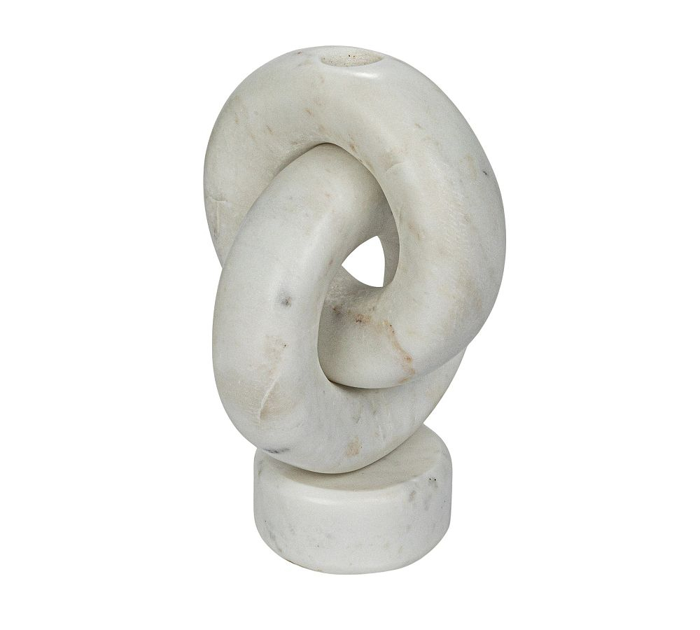 Decorative Marble Chain Link Taper Candle Holder