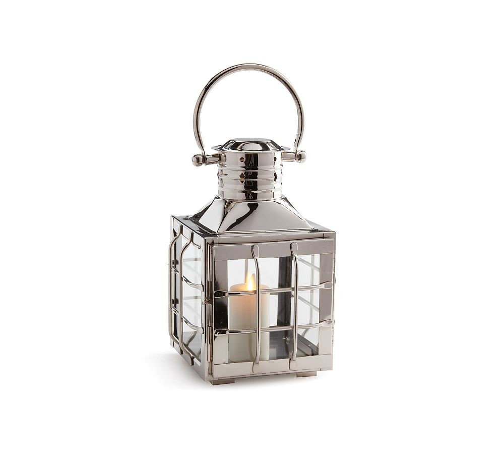 Maritime Stainless Steel Outdoor Lantern Candle Holders