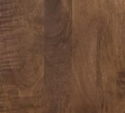 Carmel Brown-Washed Mango Wood Executive Desk with Cane Accents