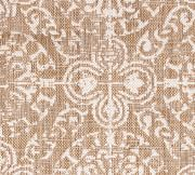 Antique Tile Sand Square Synthetic Flat Woven Rug