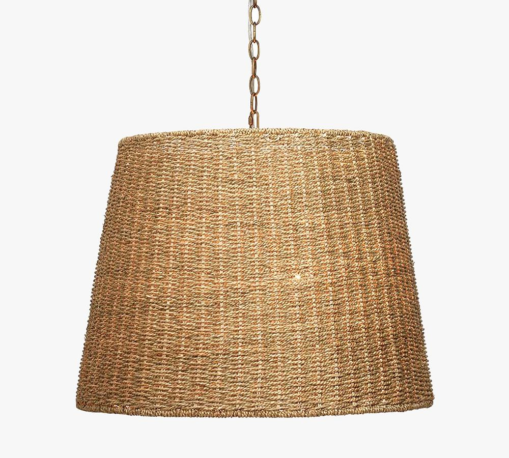 Lundy Woven Seagrass Pendant (24")