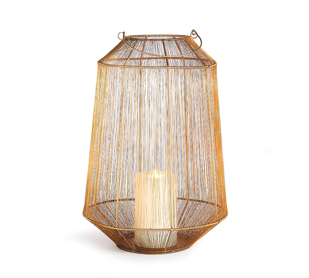 Greta Antique Brass Lantern
