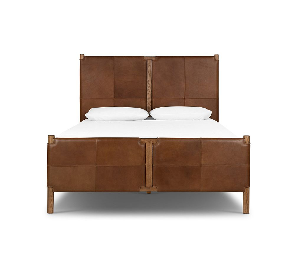 Hester Leather Platform Bed
