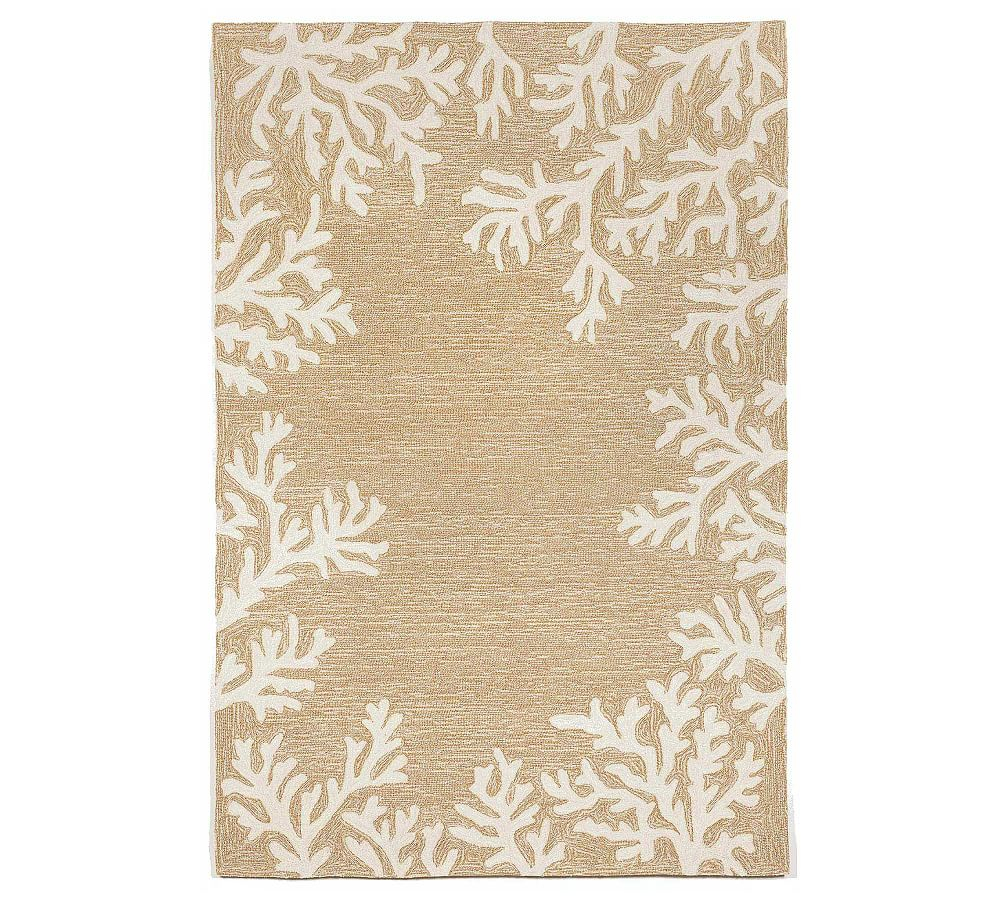 Coral Border Outdoor Rug