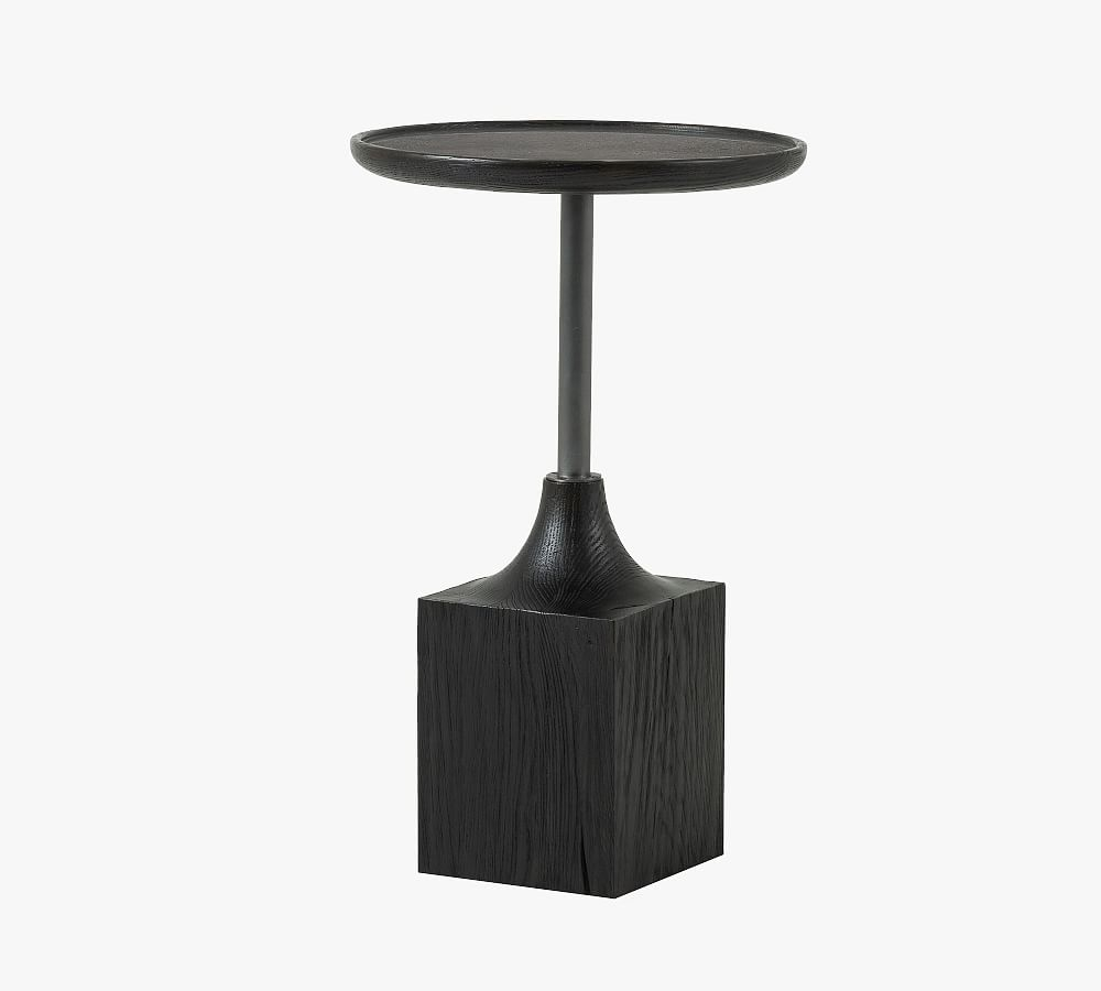 Simona Round Metal Accent Table (16")