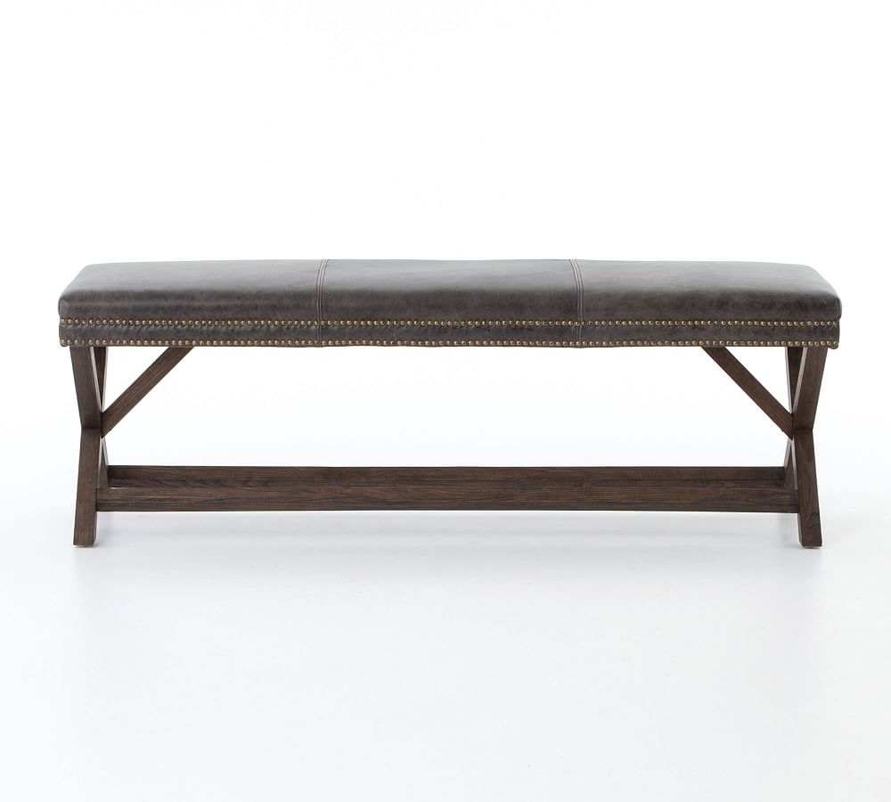 Aldrich Leather Bench (17.5")