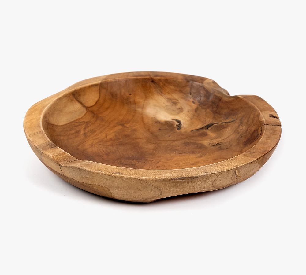 Teak Root Low Bowl