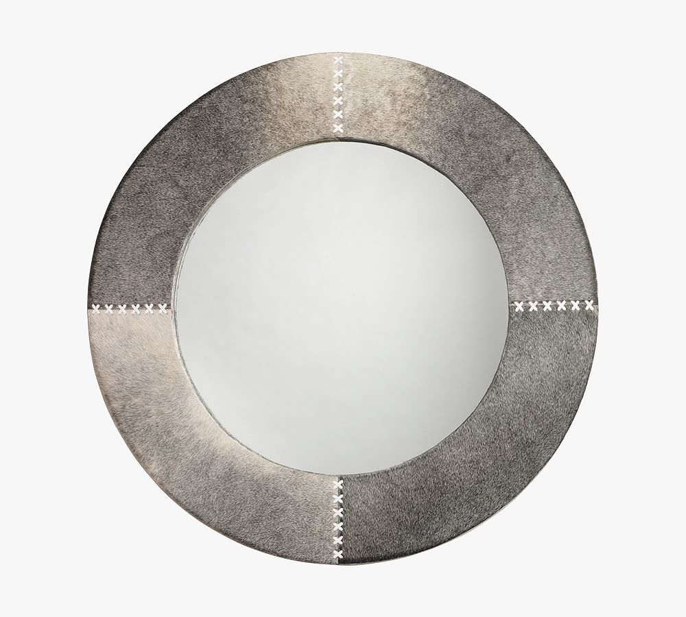 Aaden Round Hide Wall Mirror