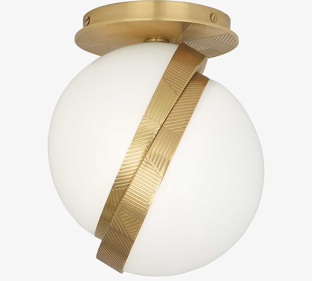 Deane Glass Globe Flush Mount (7")