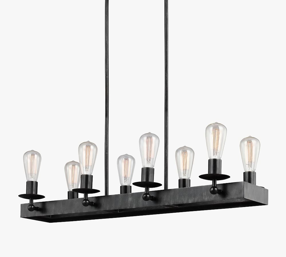 Rosswood Metal Linear Chandelier (34")
