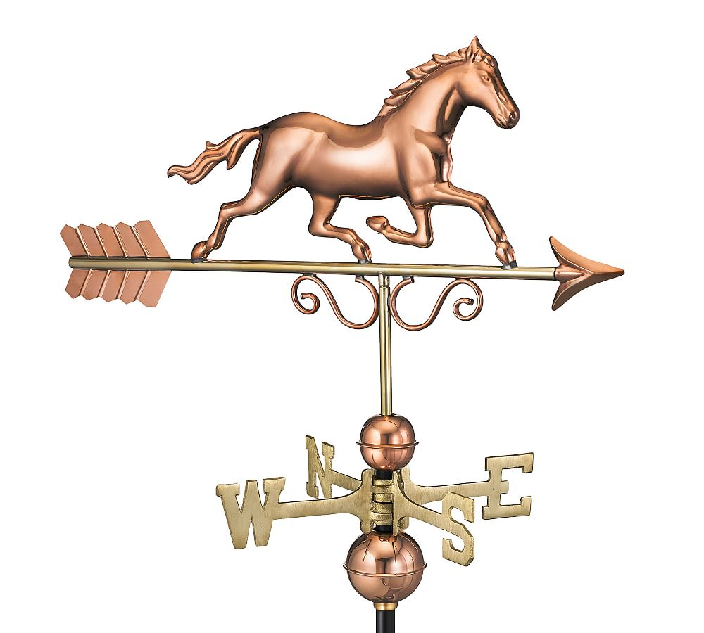 Galloping Horse Copper Weathervane