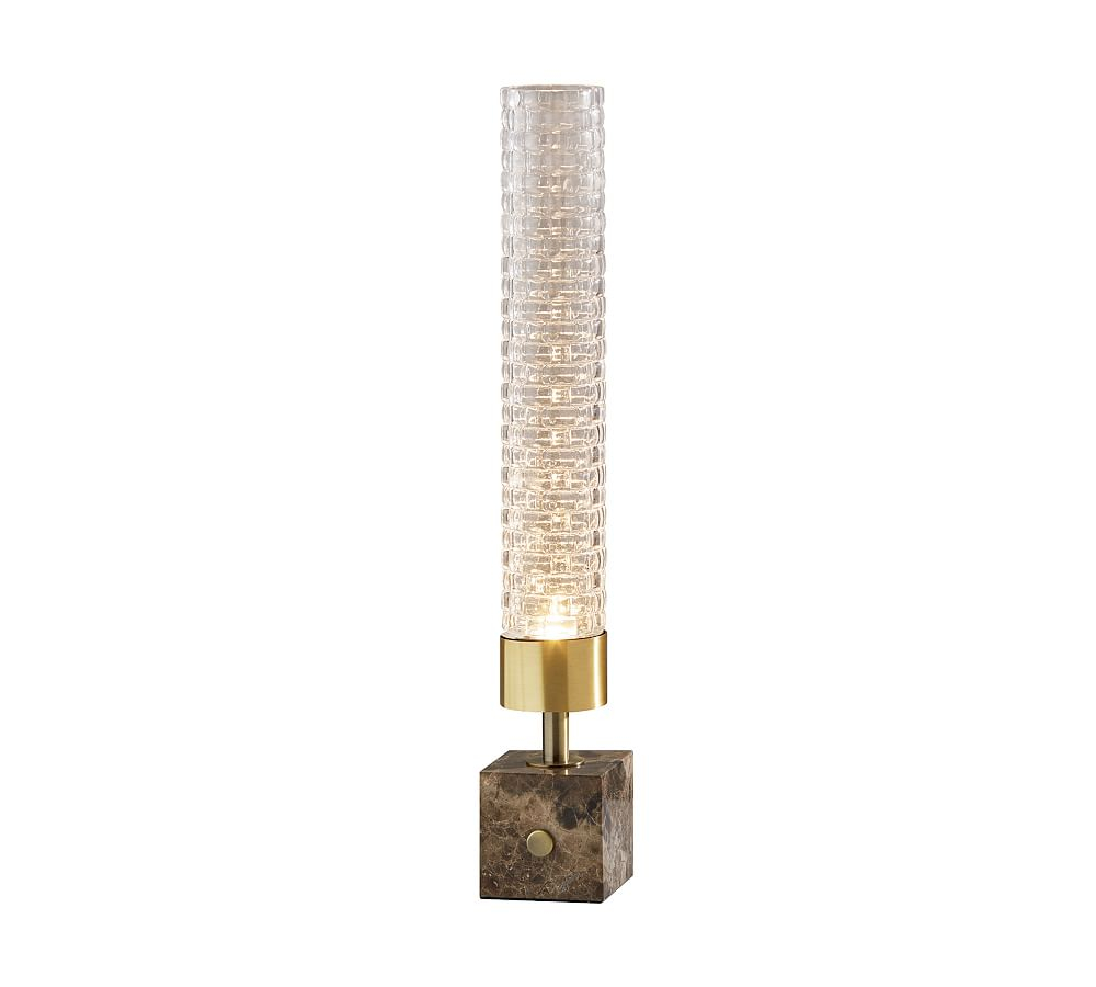 Tuberose Hand-Blown LED Table Lamp (19")