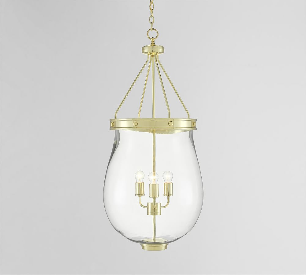Sumner Glass Bell Pendant (19")