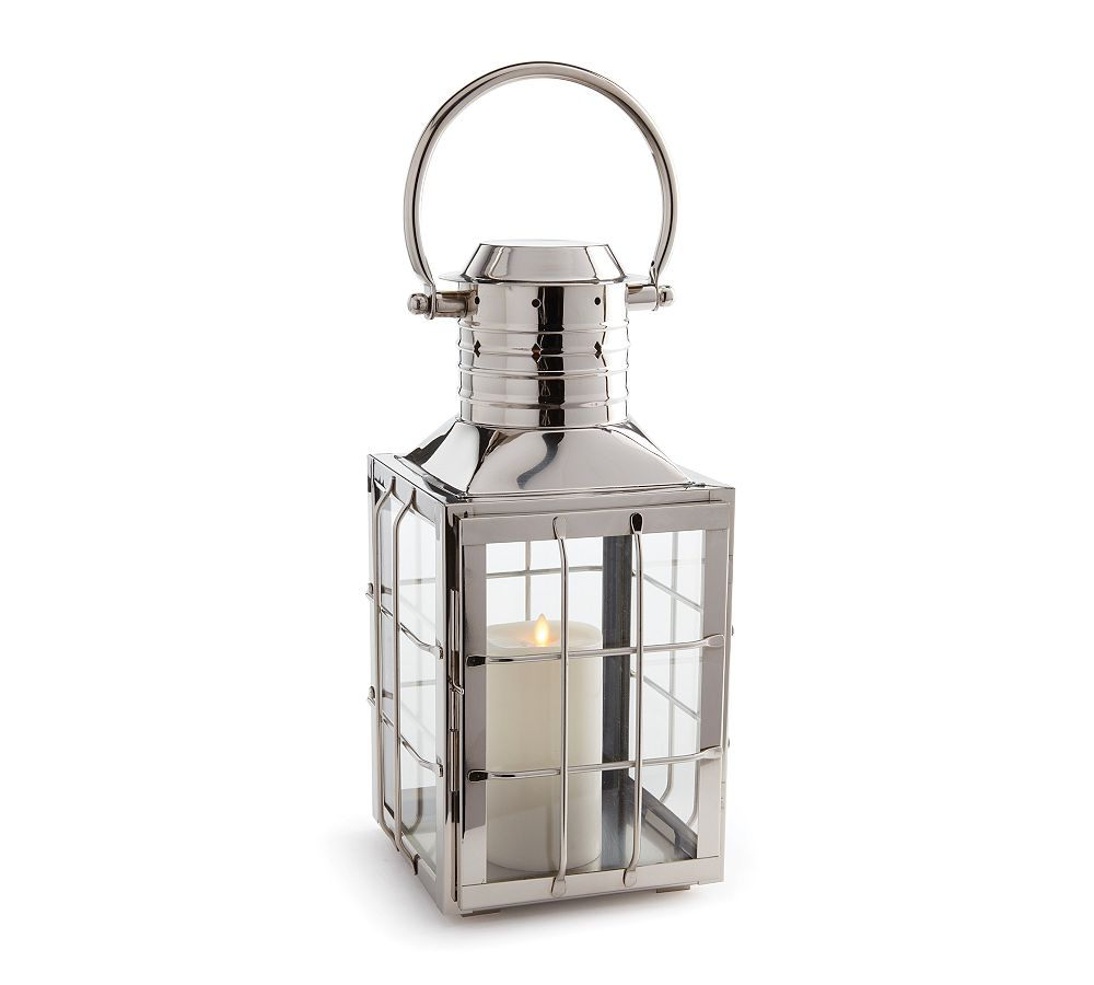 Maritime Stainless Steel Outdoor Lantern Candle Holders