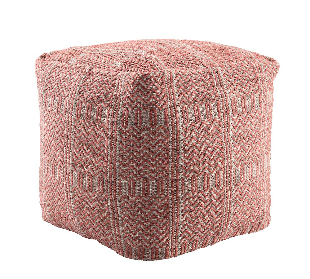 Jean Handwoven Outdoor Pouf