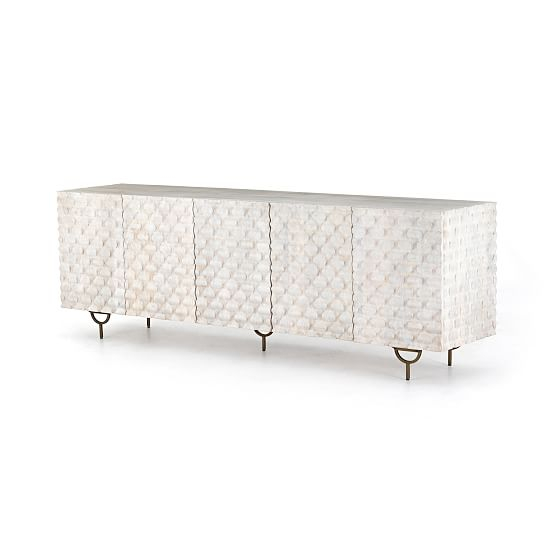 Round Cut Media Console (82")