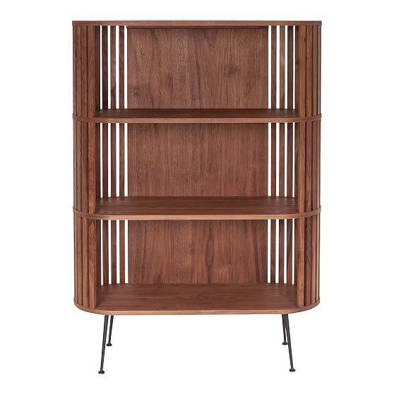 Rounded Wood Slats Shelf