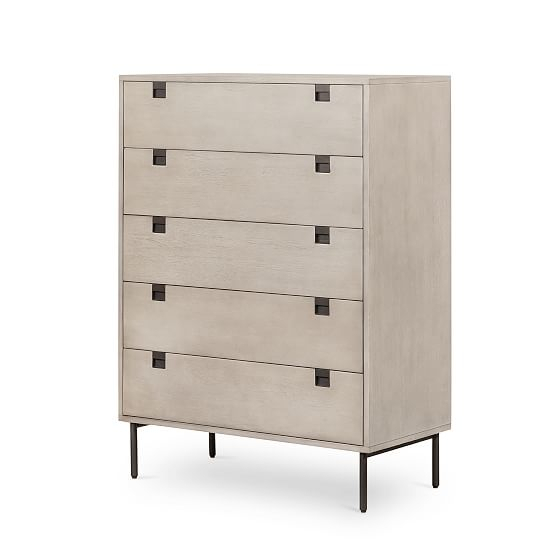 Iron & Acacia 5-Drawer Dresser (36")