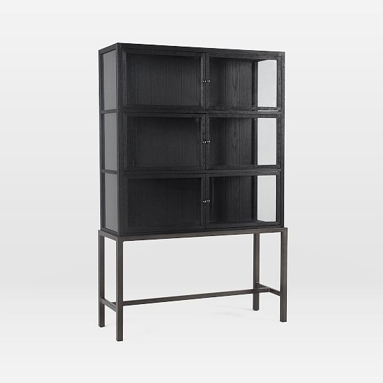 Curio Tall Cabinet (45.75") - Drifted Black