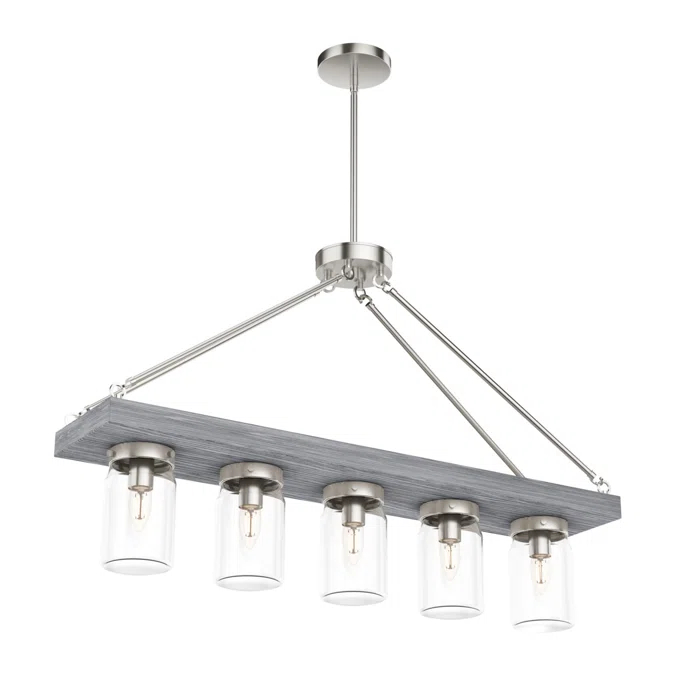 Devon Park 5 - Light Kitchen Island Linear Pendant