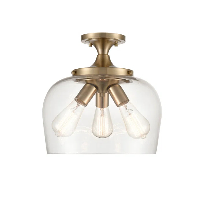 Cromkill Glass Semi Flush Mount