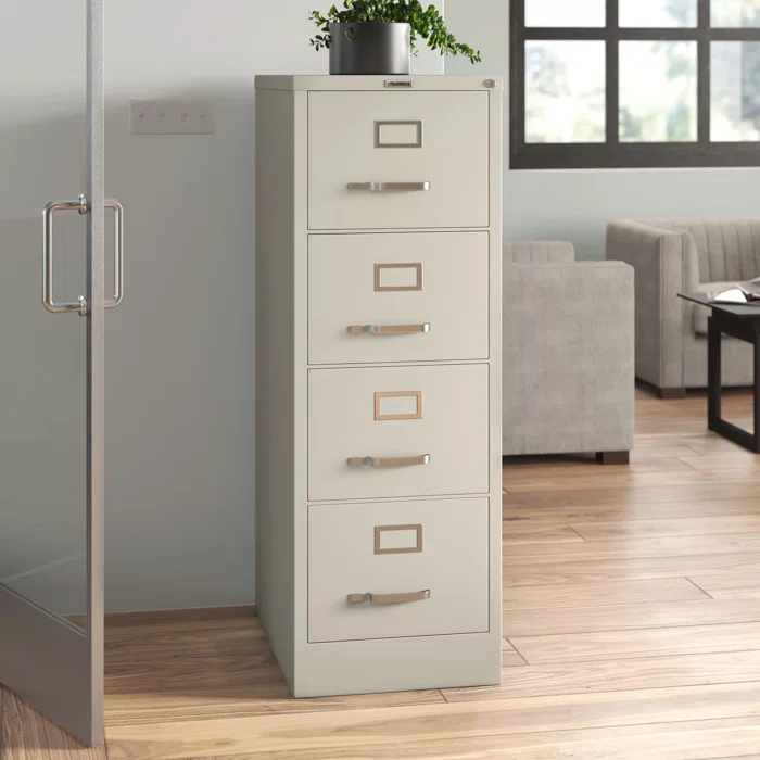 Fortress 18'' Wide 4 -Drawer Steel File Cabinet