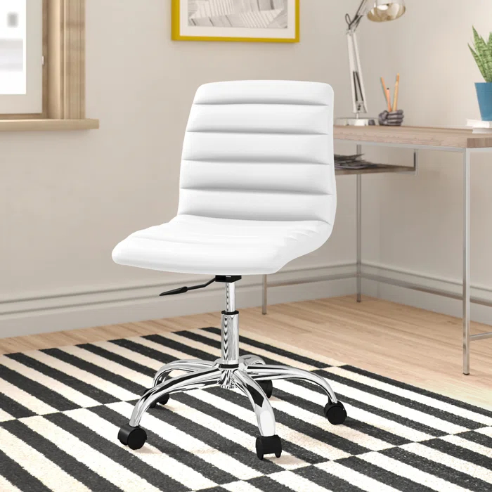 Modway Ripple Armless Mid Back Vinyl Office Chair