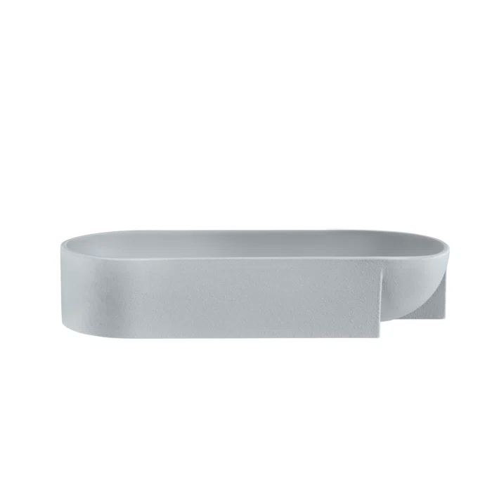 Kuru Ceramic Decorative Bowl in Light Gray