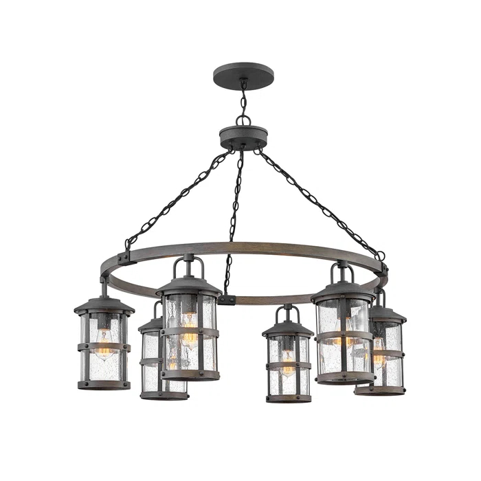 Lakehouse 12v Six-Light Outdoor Chandelier