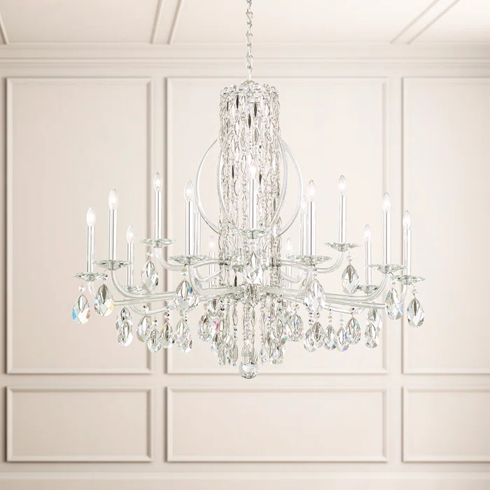 Sarella 15 - Light Glass Classic / Traditional Chandelier