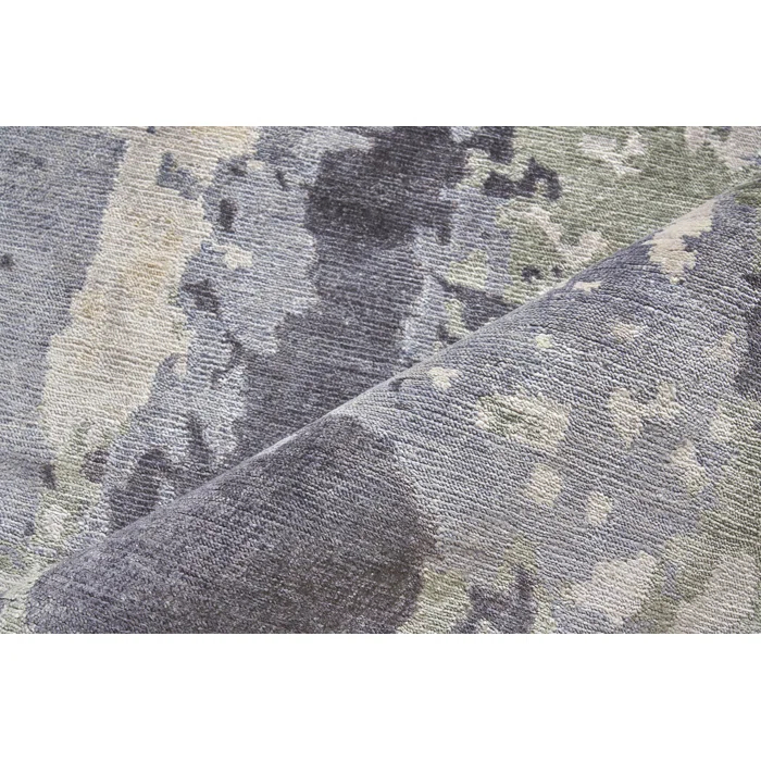 Bamboo Silk Abstract Area Rug